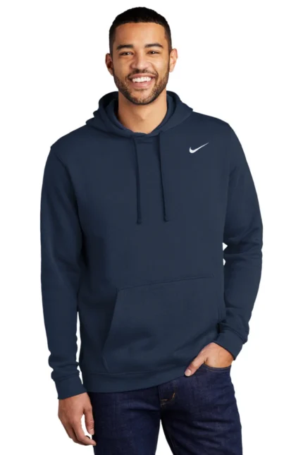 Nike Mens Club Fleece Hooded Sweatshirt Hoodie w/ Pouch Pocket